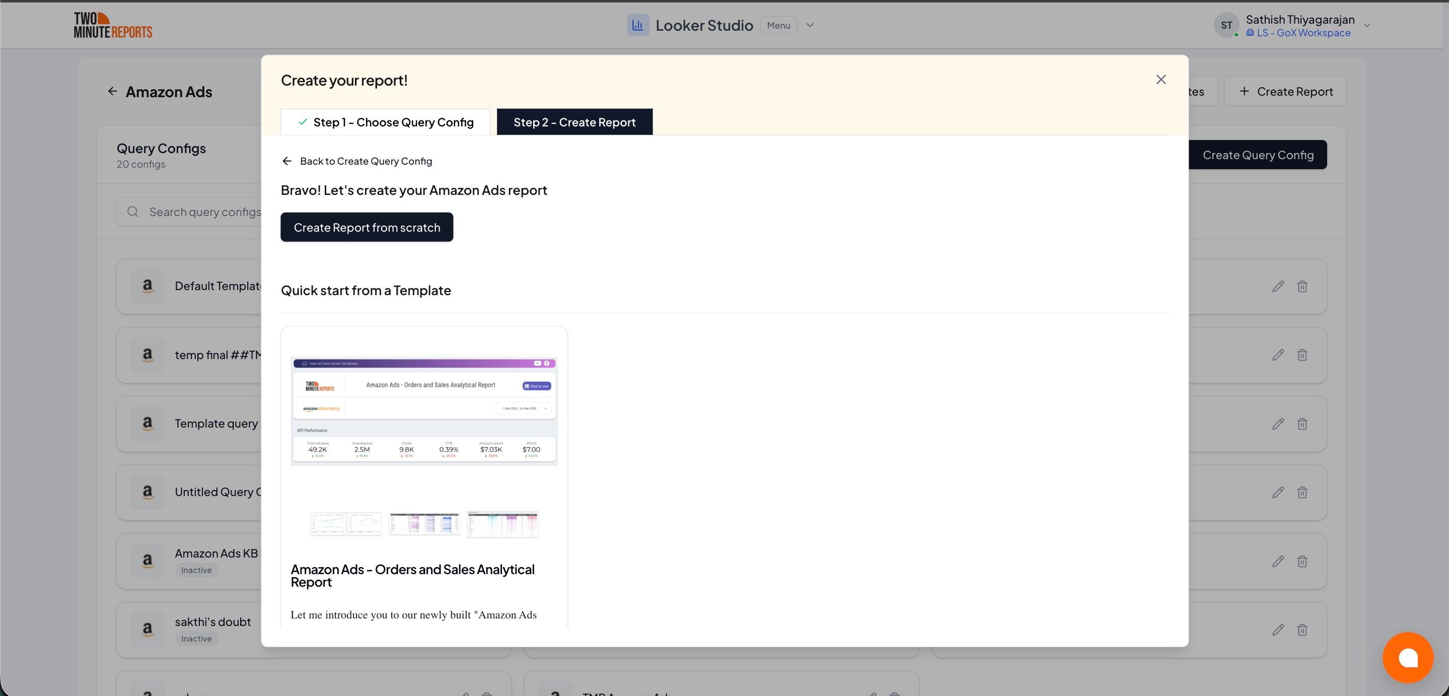 Create Report Finish